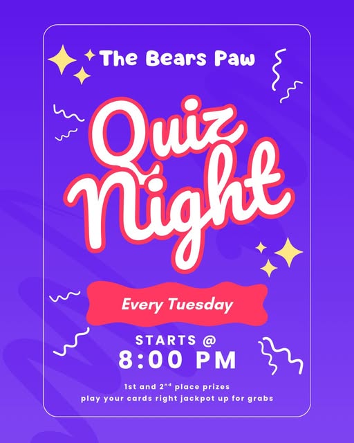 Bears Paw Quiz